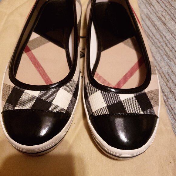 Burberry Novacheck Sneaker Ballet Flats - Picture 1 of 13